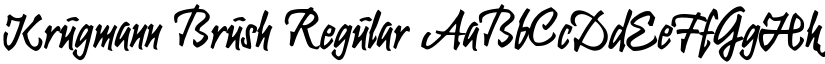 Krugmann Brush Regular font