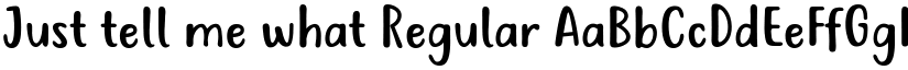 Just tell me what Regular font
