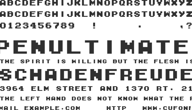 M04 Fatal Fury font preview