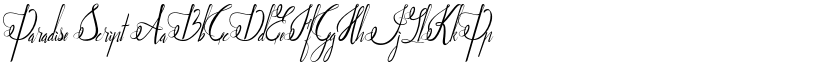 Paradise Script font
