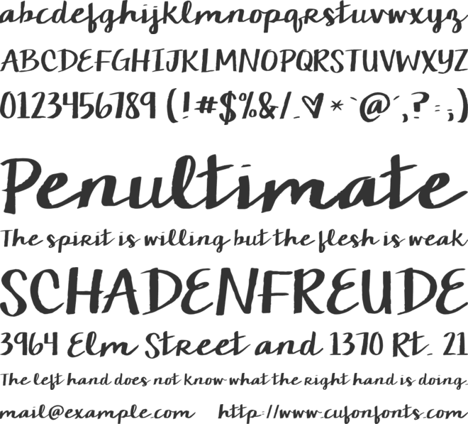 KG Chelsea Market Script font preview