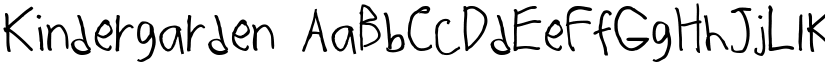 Kindergarden font