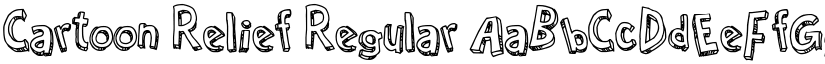 Cartoon Relief Regular font