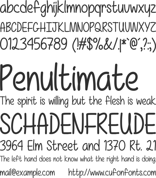 Really Awesome font preview
