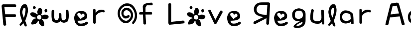 Flower Of Love Regular font
