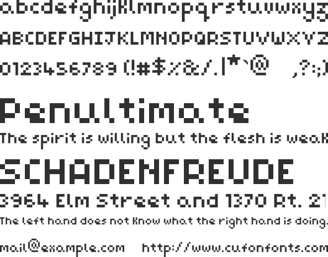 Pixel Maz font preview
