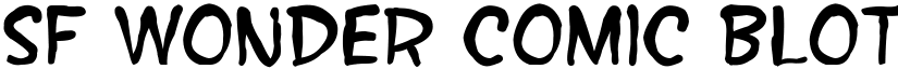 SF Wonder Comic Blotch Regular font
