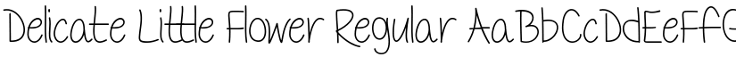 Delicate Little Flower Regular font