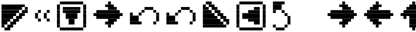 PixArrows font