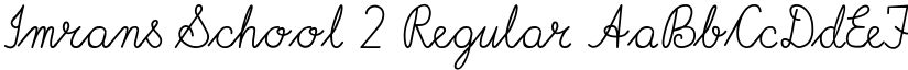 Imrans School 2 Regular font