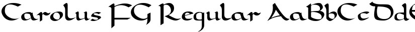 Carolus FG Regular font