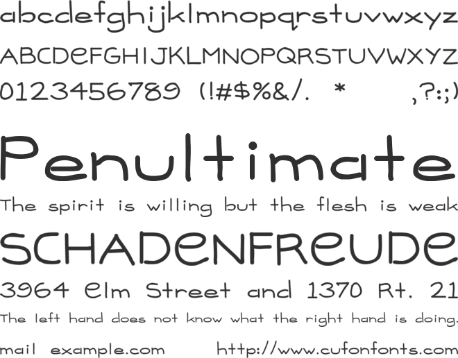 Madison font preview