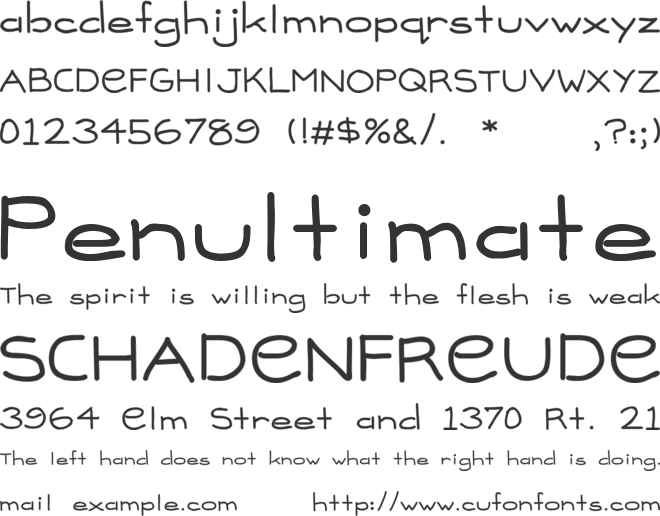 Madison font preview