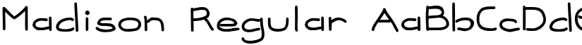 Madison Regular font