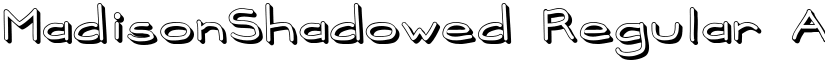 MadisonShadowed Regular font