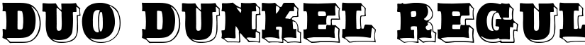 Duo Dunkel Regular font
