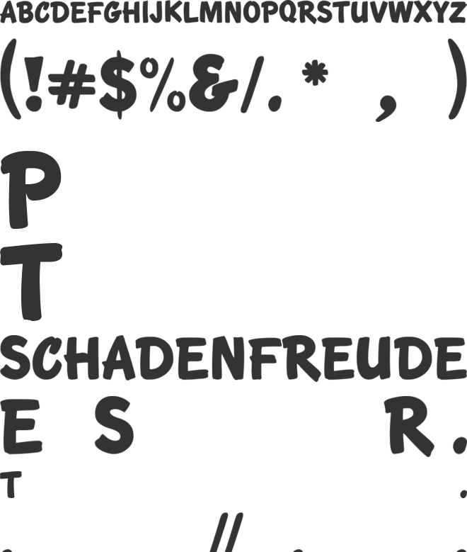 KTF-Roadbrush font preview