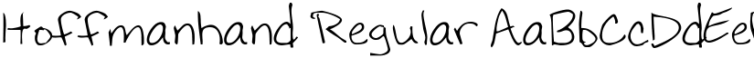 Hoffmanhand Regular font