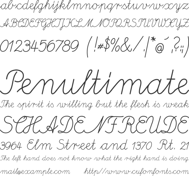 Deutsche Normalschrift font preview