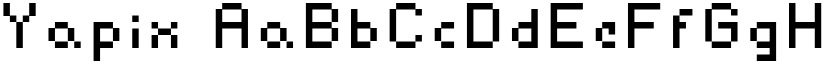 Yapix font