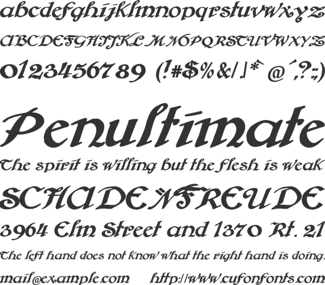 Brausepulver font preview