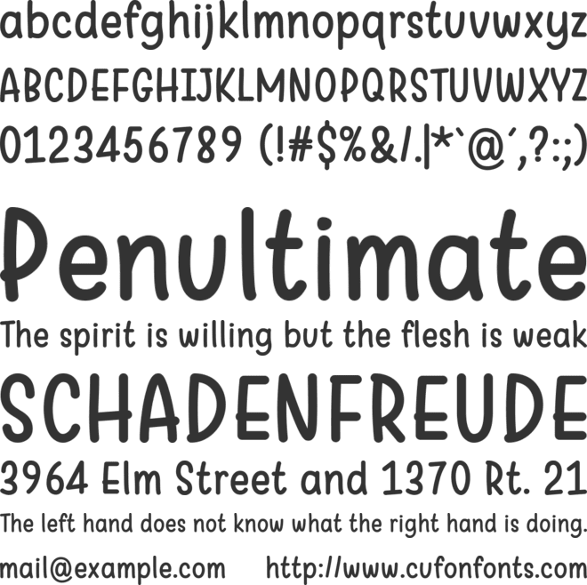 Warung Kopi font preview