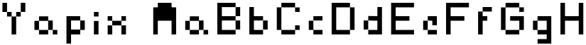 Yapix font