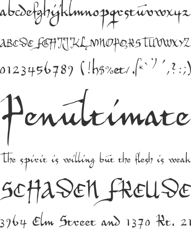 Herman Decanus  AH font preview