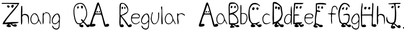 Zhang QA Regular font