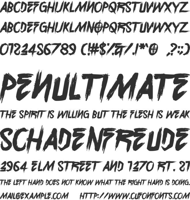 Overdrive Sunset font preview