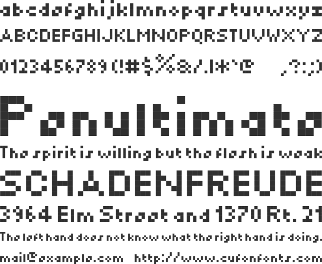 MiniKylie font preview