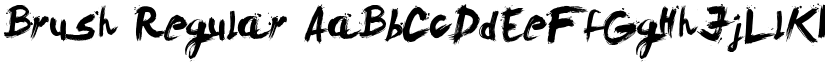 Brush Regular font