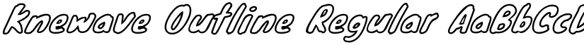 Knewave Outline Regular font