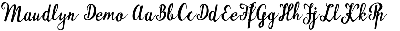 Maudlyn Demo font