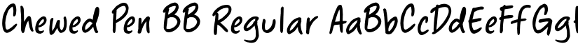 Chewed Pen BB Regular font