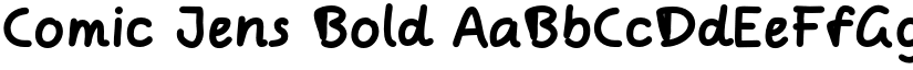 Comic Jens Bold font