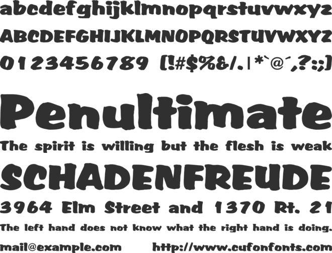 DS Accent font preview