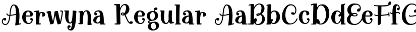 Aerwyna Regular font