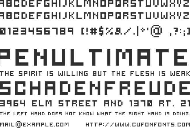 Serious font preview