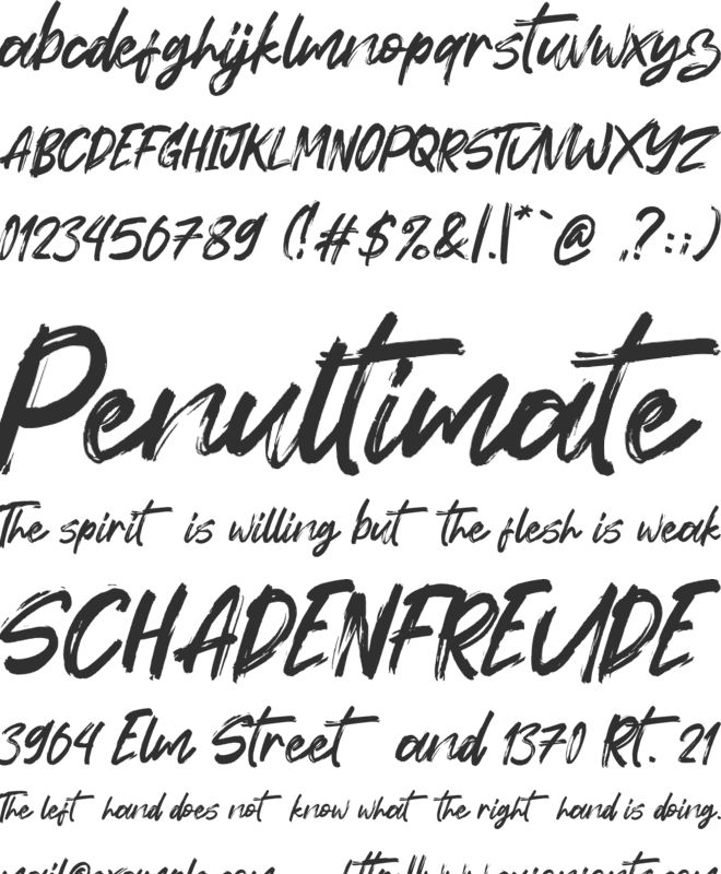 Forturn font preview
