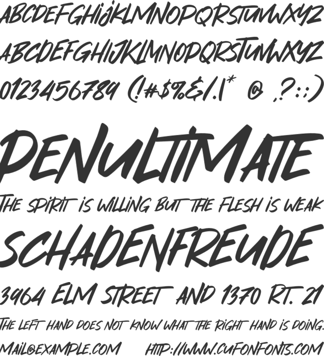 Masker Area font preview