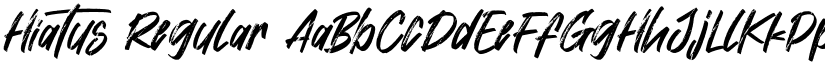Hiatus Regular font