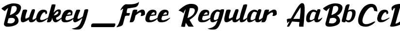 Buckey_Free Regular font
