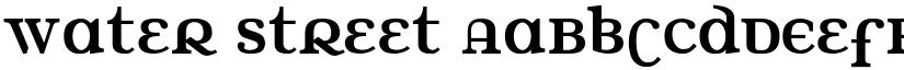 Water Street font
