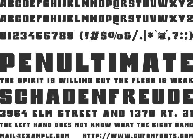 Phyco font preview