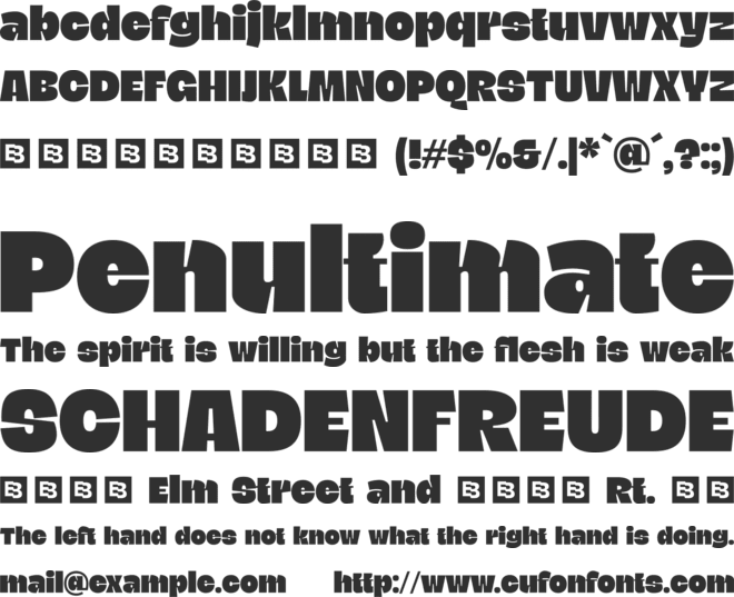 Blogh Trial font preview