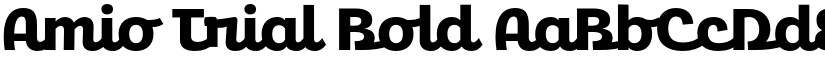 Amio Trial Bold font