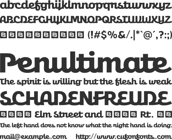 Amio Trial font preview
