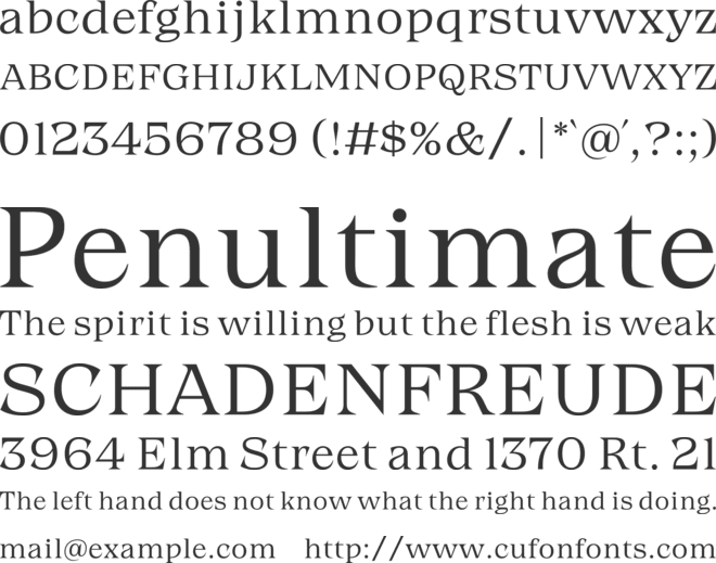 Grand Cru font preview