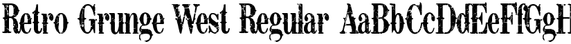 Retro Grunge West Regular font